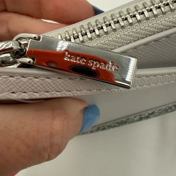 kate spade Light Gray Crossbody with Silver Glitter Base - Picture 8 of 11